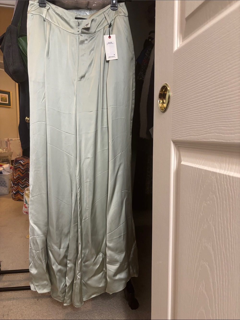 🍈TED BAKER 🍈Wide-Leg/Flare Trousers, desert sage, mint green, pistachio - Picture 2 of 15